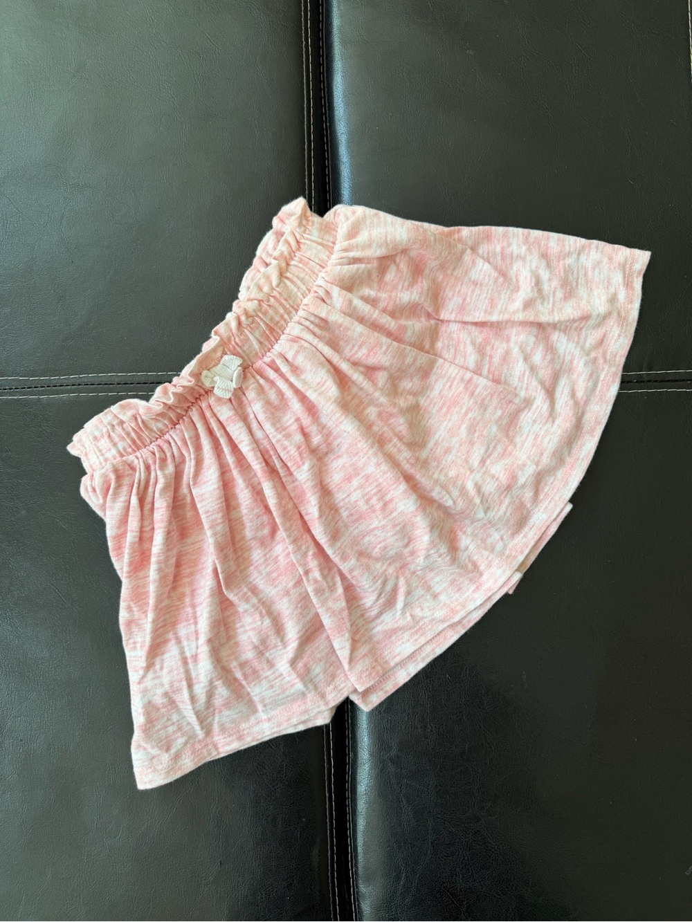 Jumping Beans - Heather Pink Knit Skort with Elastic Waist
